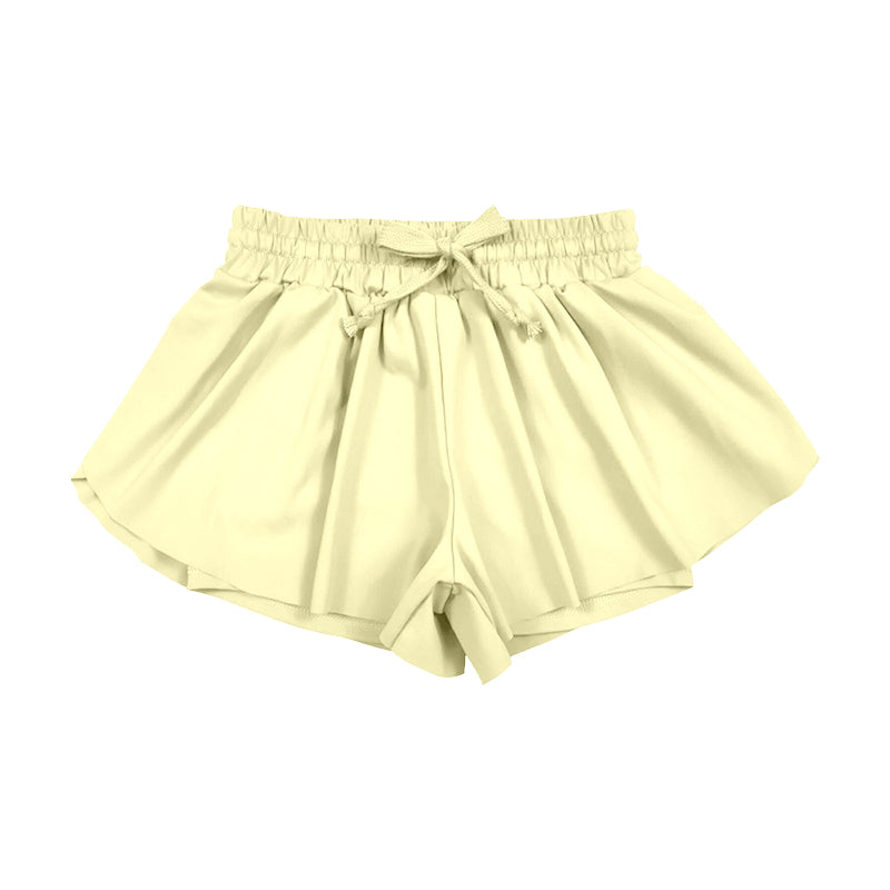 Baby Girls Yellow Yoga Active Ruffle Shorts Bottom Preorder