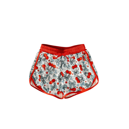 Baby Girls Stars Bows Cherry 4th of July Shorts Bottom Preorder