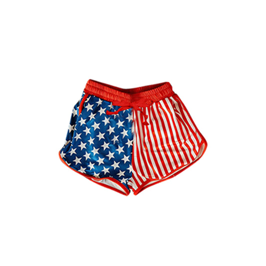 Adult Women Stars Stripe 4th of July Pockets Shorts Bottom Preorder