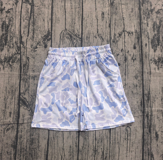 Baby Boys Southern Light Blue Camo Pockets Shorts Bottom