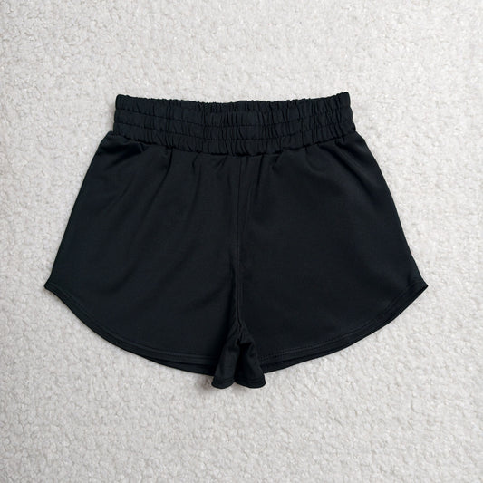 Baby Girls Black Yoga Active Sport Shorts Bottom