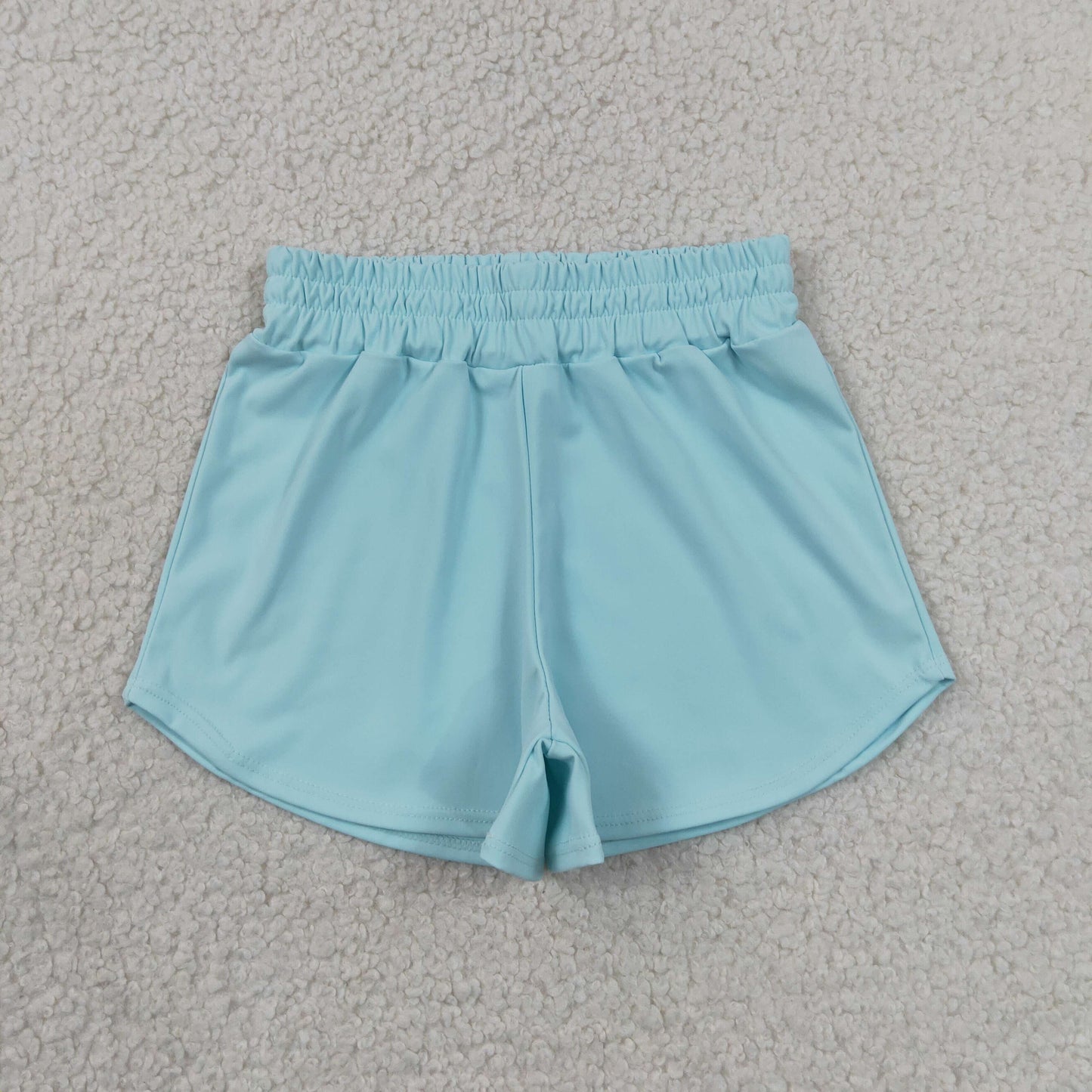 Baby Girls Light Blue Yoga Active Sport Shorts Bottom