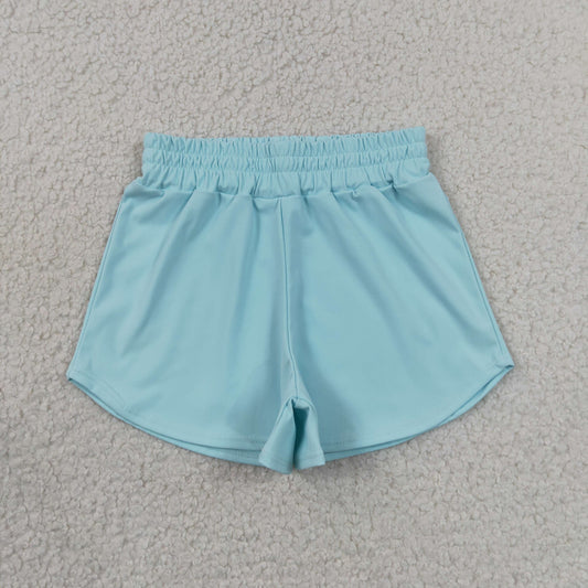 Baby Girls Light Blue Yoga Active Sport Shorts Bottom