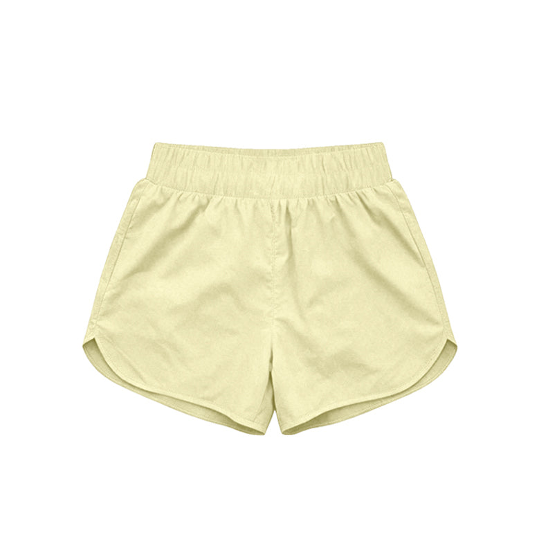 Baby Girls Yellow Yoga Active Sport Shorts Bottom Preorder