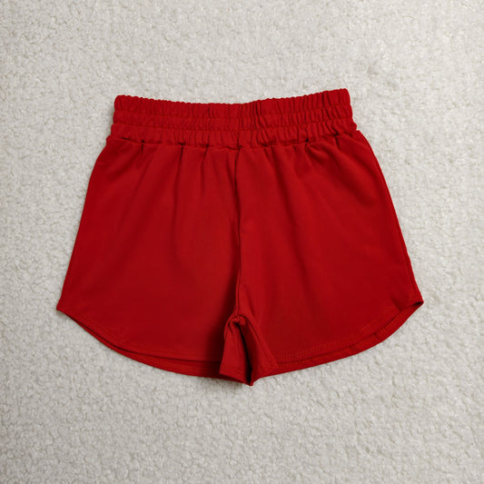 Baby Girls Red Yoga Active Sport Shorts Bottom