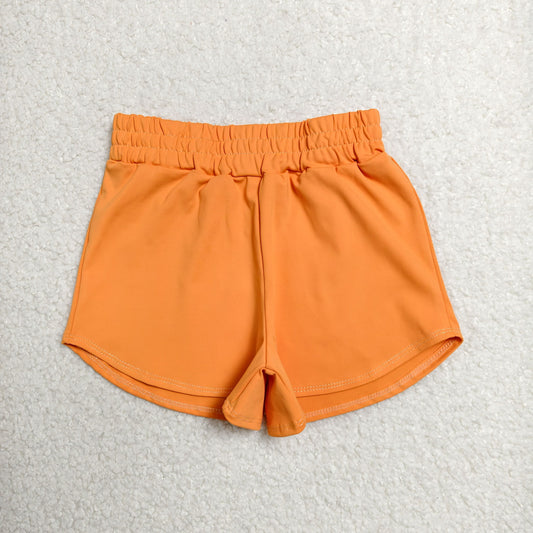 Baby Girls Orange Yoga Active Sport Shorts Bottom