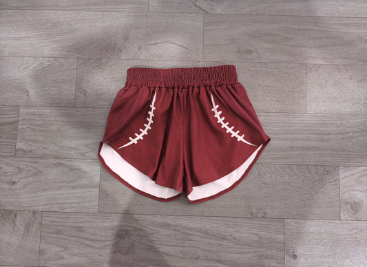 Baby Girls Brown Baseball Yoga Active Team Sport Shorts Bottom Preorder