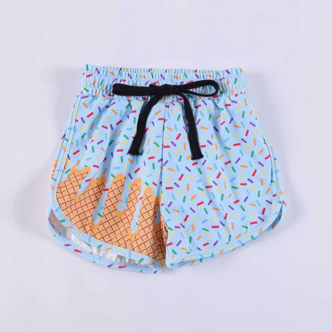 Baby Girls Colorful Sprinkles Drip Team Shorts Bottom Preorder