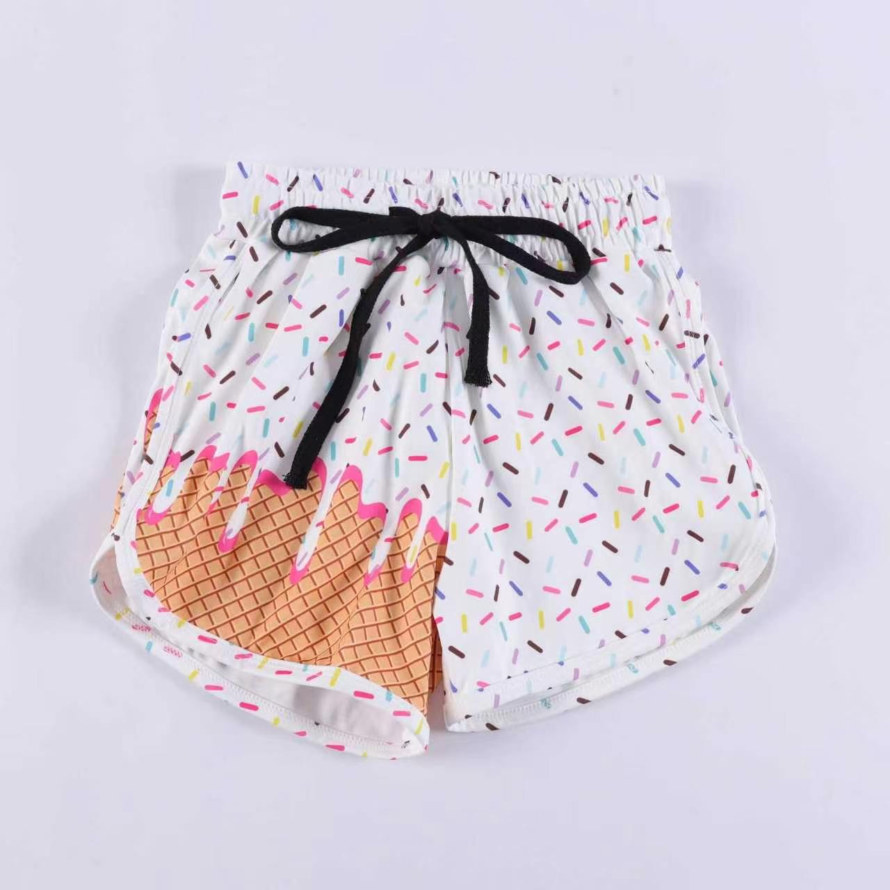 Baby Girls Colorful Sprinkles Drip Team Shorts Bottom Preorder