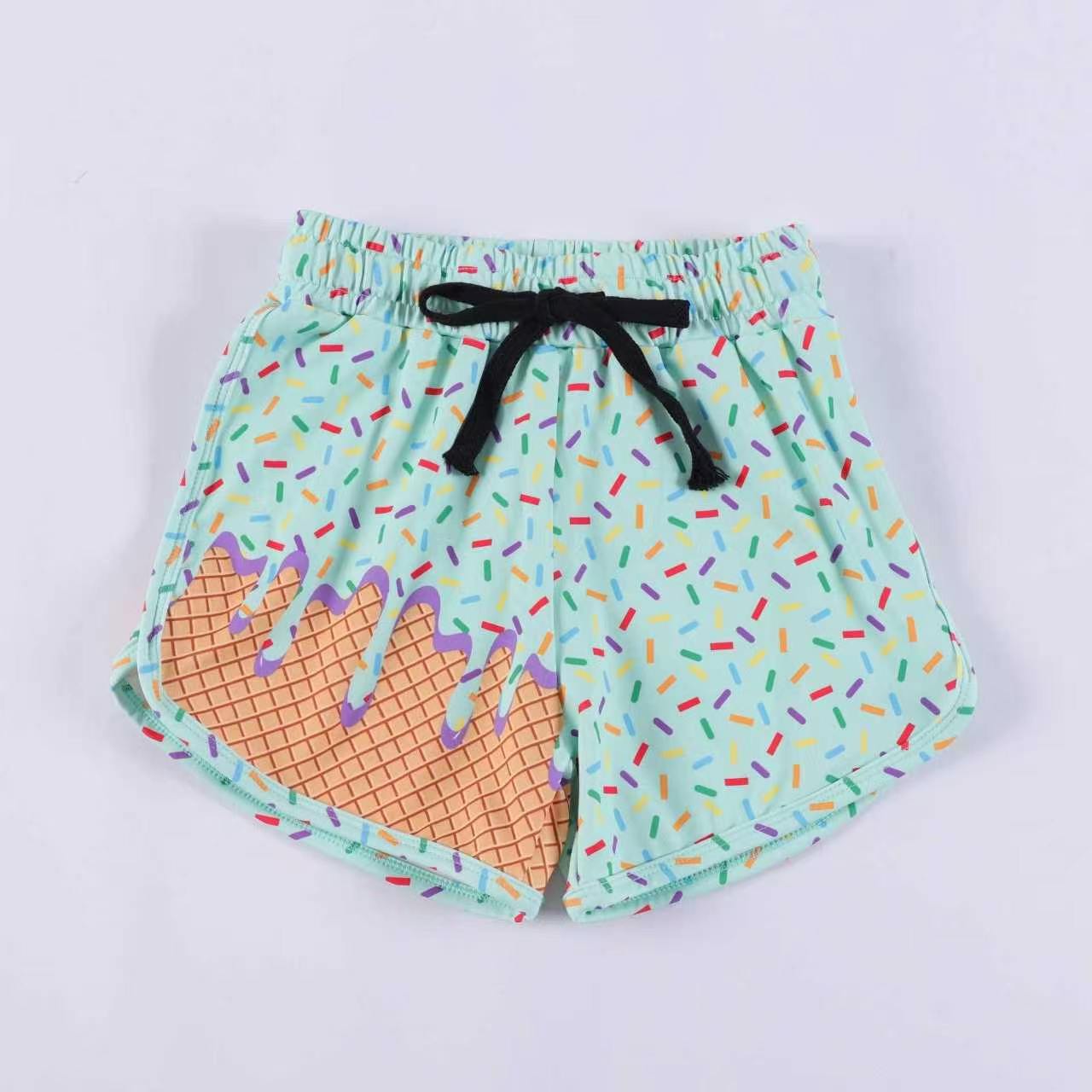 Baby Girls Colorful Sprinkles Drip Team Shorts Bottom Preorder