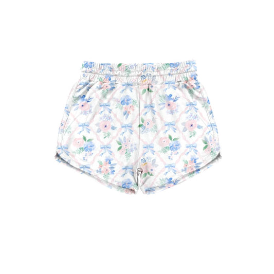 Baby Girls Colorful Flowers Bows Checked Shorts Bottom Preorder
