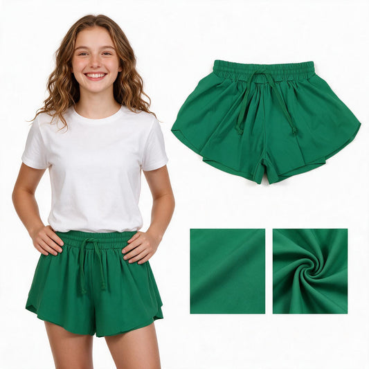 Baby Girls Green Yoga Active Butterfly Shorts Bottom
