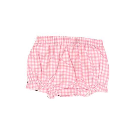 Baby Girls Light Pink Checked Bummies Shorts Bottom Preorder