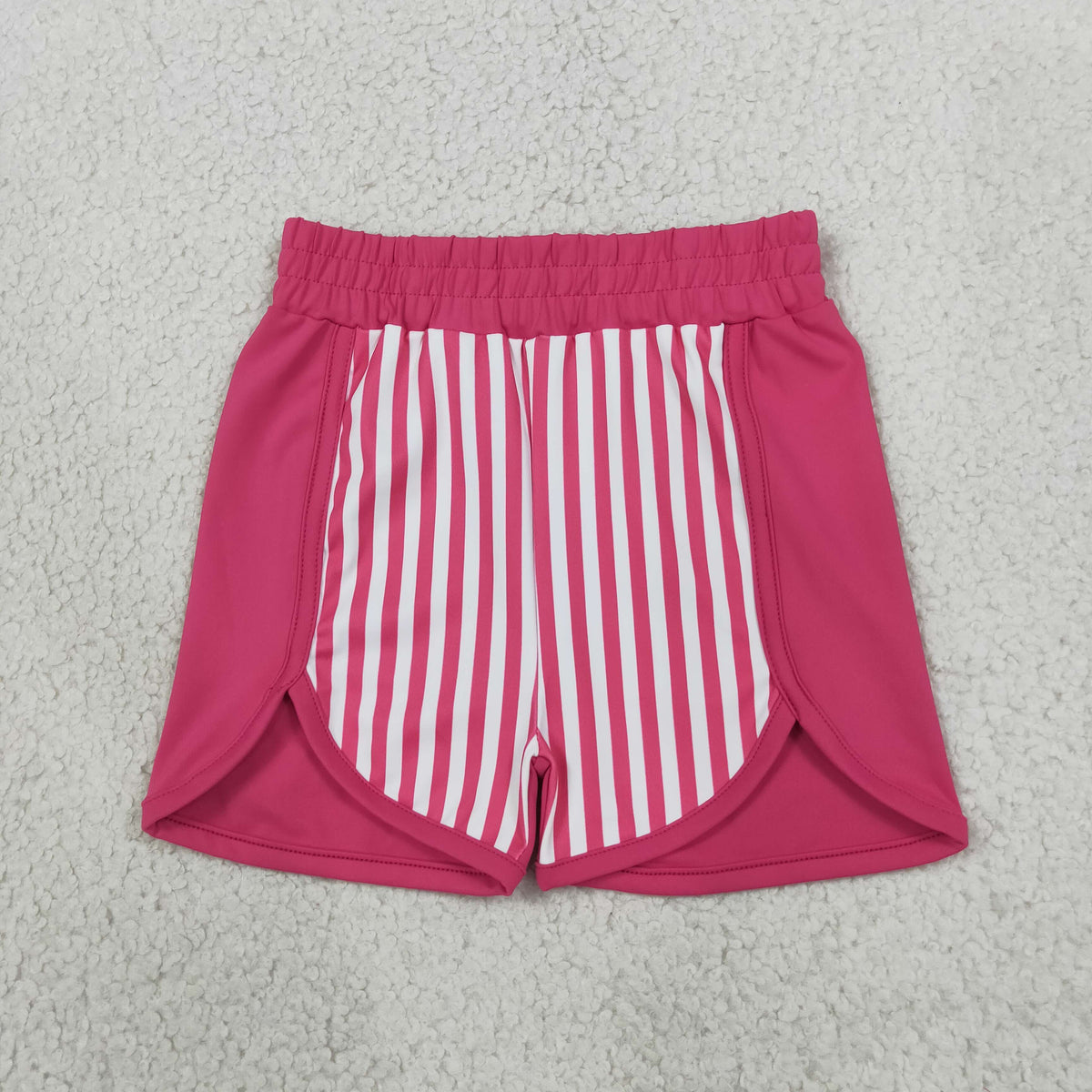 Baby Girls Pink Stripe Yoga Active Shorts Bottom