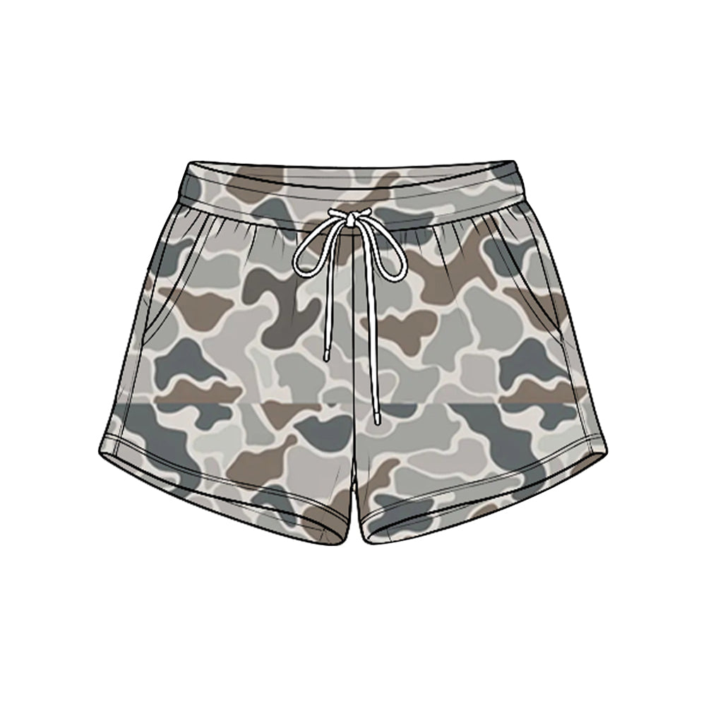 Preorder moq 5 Baby Boys Southern Camo Hunting Pockets Shorts Bottom