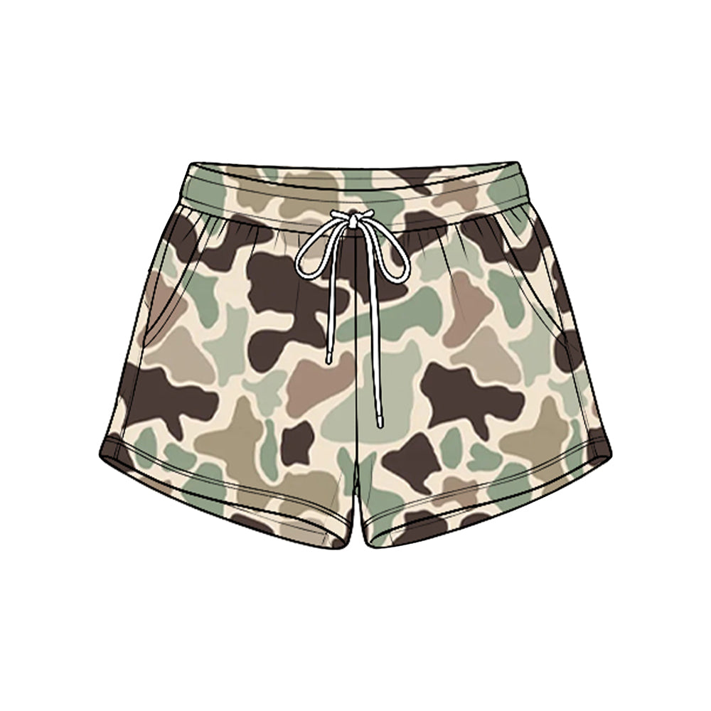 Preorder moq 5 Baby Boys Southern Camo Hunting Pockets Shorts Bottom