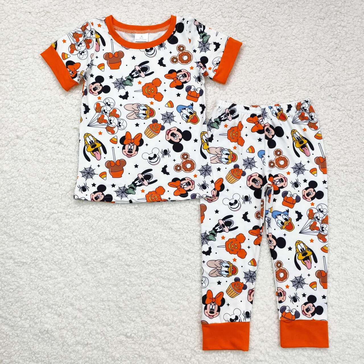 Baby Girls Halloween Mouse Sibling Pajamas Clothes Sets