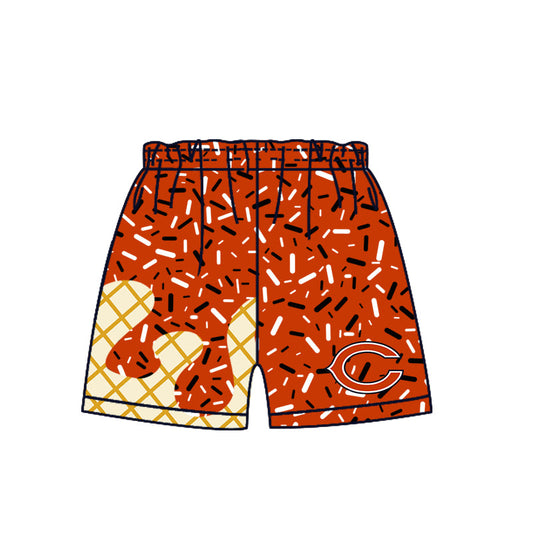Preorder (moq 5)Baby Boys Drip Sprinkles Chicago Bears Team Shorts Bottom