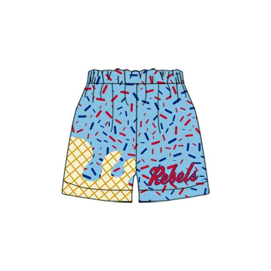 Preorder(moq 5) Baby Boys Rebels Blue Sprinkles Team Shorts Bottom