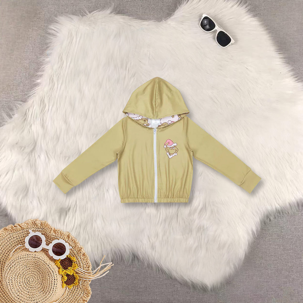 Sibling Baby Girls Camouflage Hunting Season Hooded Tops Cardigans Jackets