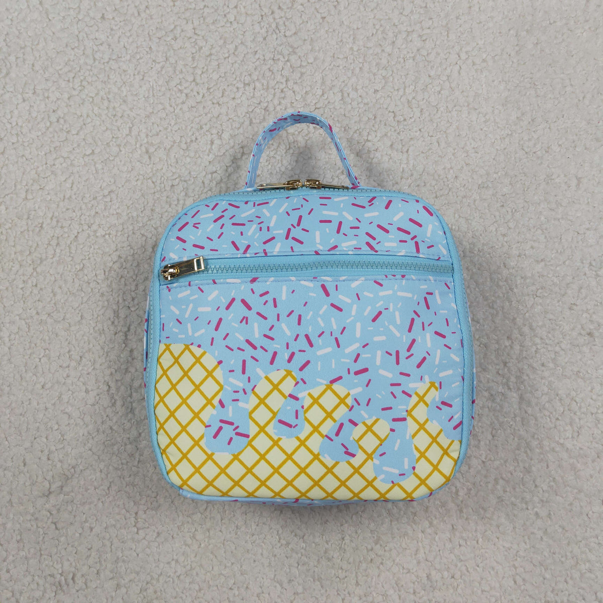Baby Kids Blue Team Sprinkles Drips Lunch Boxes School Bags