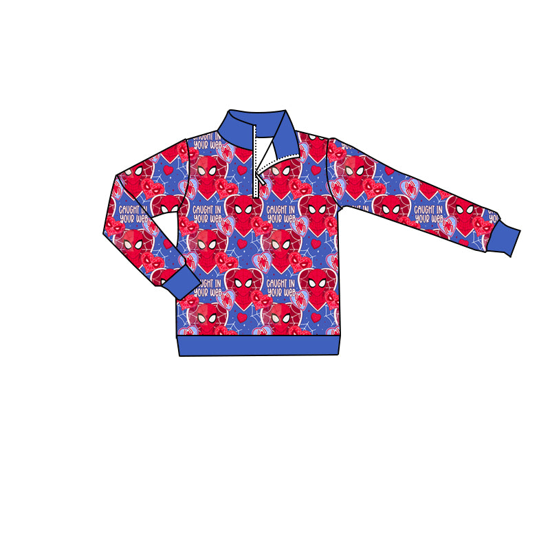 Baby Boys Valentines Spider Hearts Pullovers Zip Tee Shirts Tops preorder