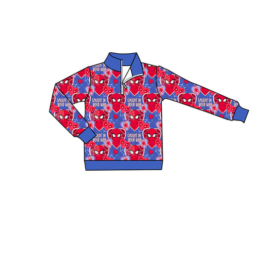 Baby Boys Valentines Spider Hearts Pullovers Zip Tee Shirts Tops preorder