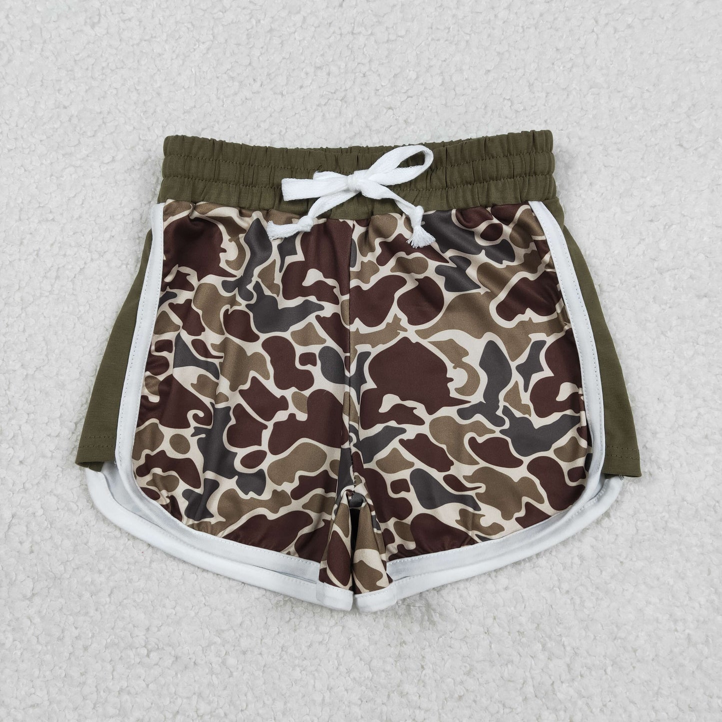 Baby Girls Southern Dark Khaki Camo Shorts Bottom