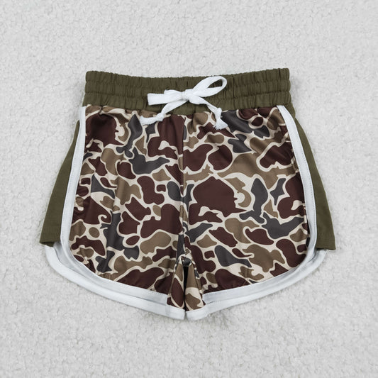 Baby Girls Southern Dark Khaki Camo Shorts Bottom