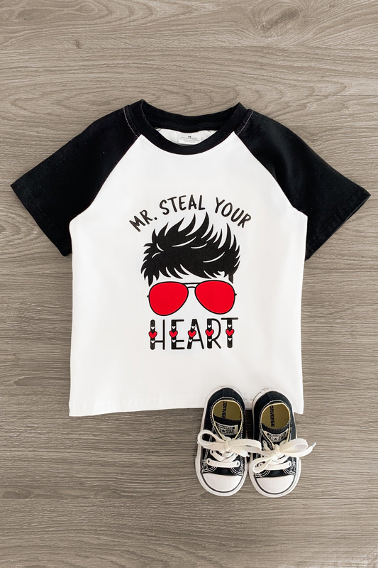 Baby Boys Short Sleeve Heart Valentines Tee Shirts Tops preorder(moq 5)