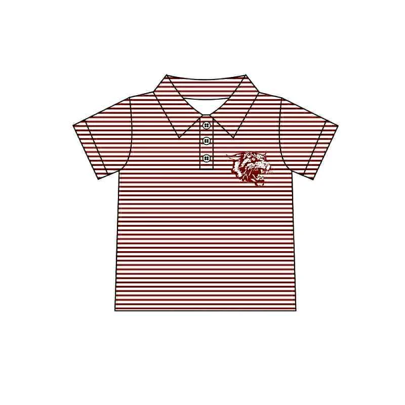 Preorder(moq 5) Baby Boys Red Dragon Team Short Sleeve Tee Pullovers Shirts Tops