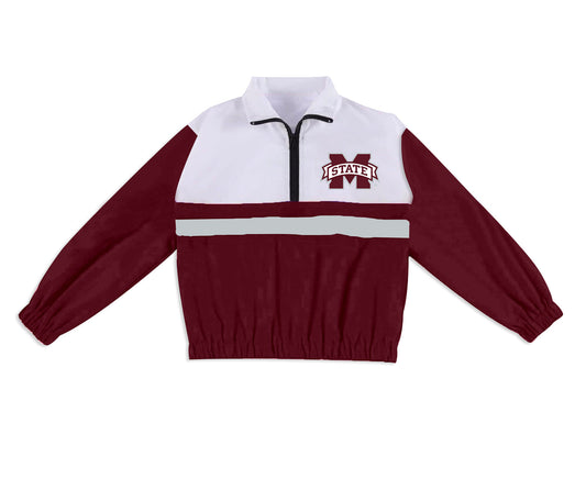 Preorder (moq 5)Baby Boys Long Sleeve M State Team Zip Pullovers Tops