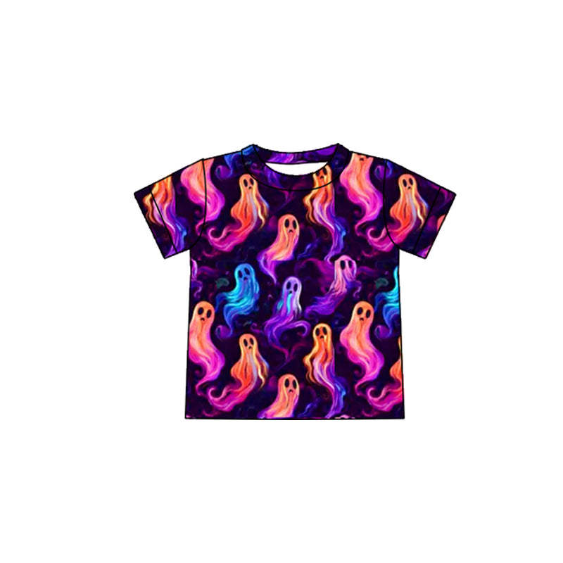 Preorder moq 5 Adult Halloween Colorful Ghost Tee Shirts Tops