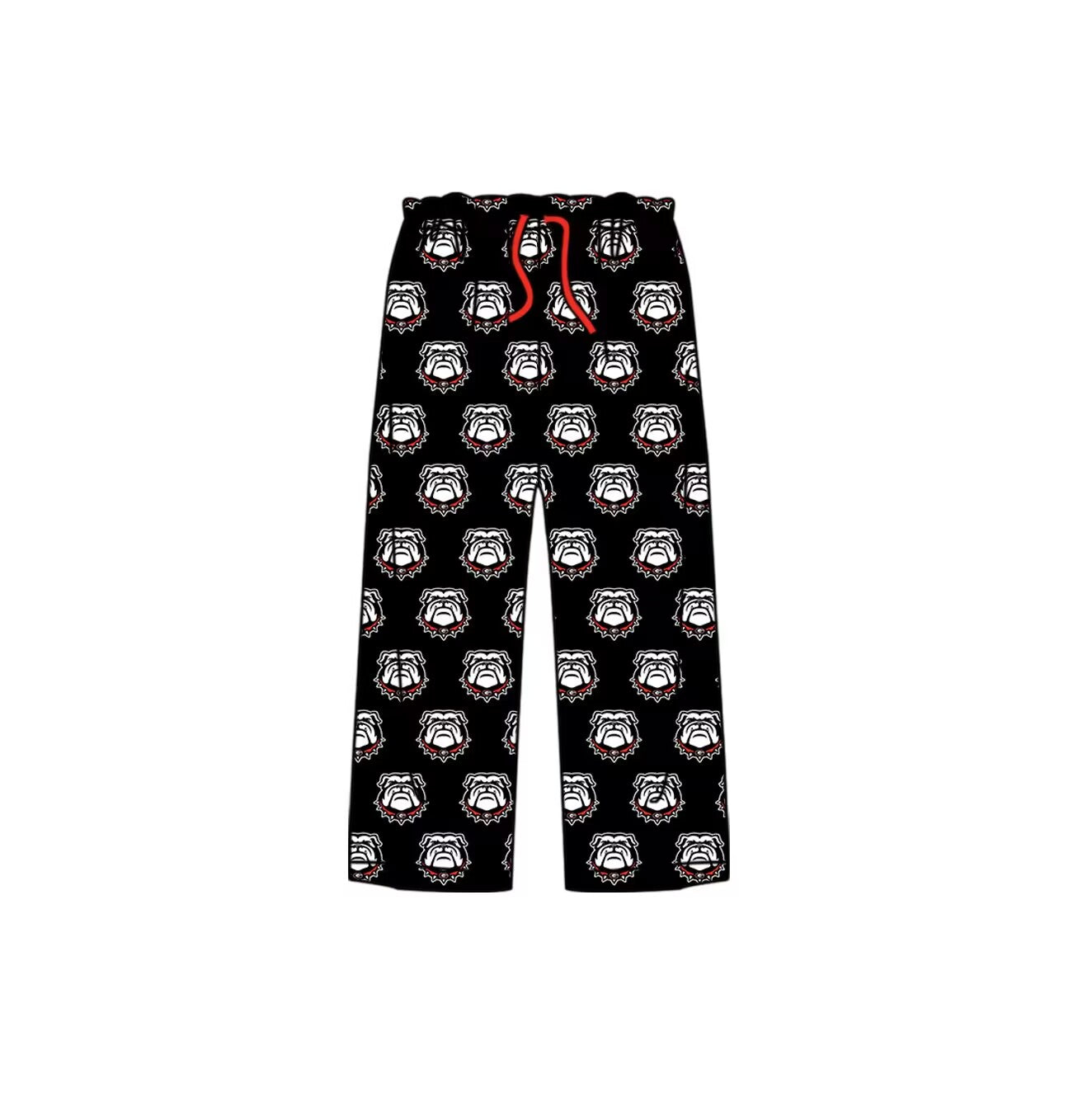 Adult Women Mama Bulldogs Team Pajamas Bottom Pants Preorder(moq 5)