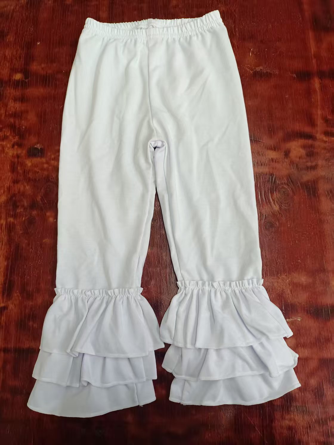 Preorder(moq 5) Baby Girls White Ruffle Pants