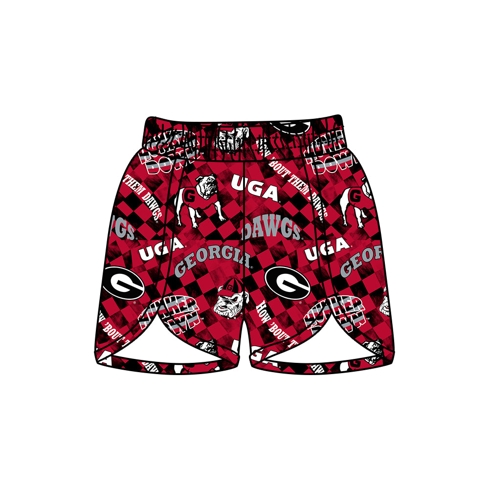 Preorder(moq 5) Adult Women UGA Georgia Waist Team Shorts Bottoms