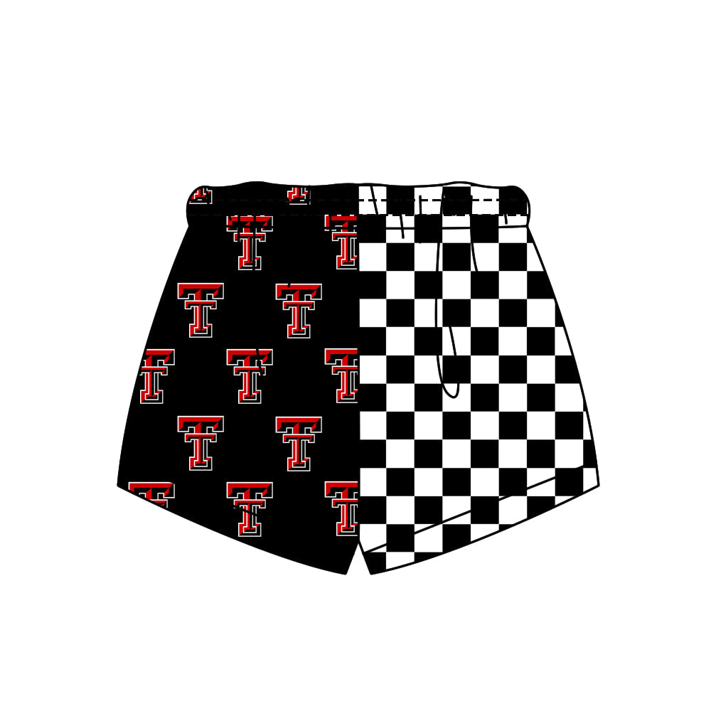Preorder (moq 5)Baby Boys Girls Team Checked Shorts Bottom