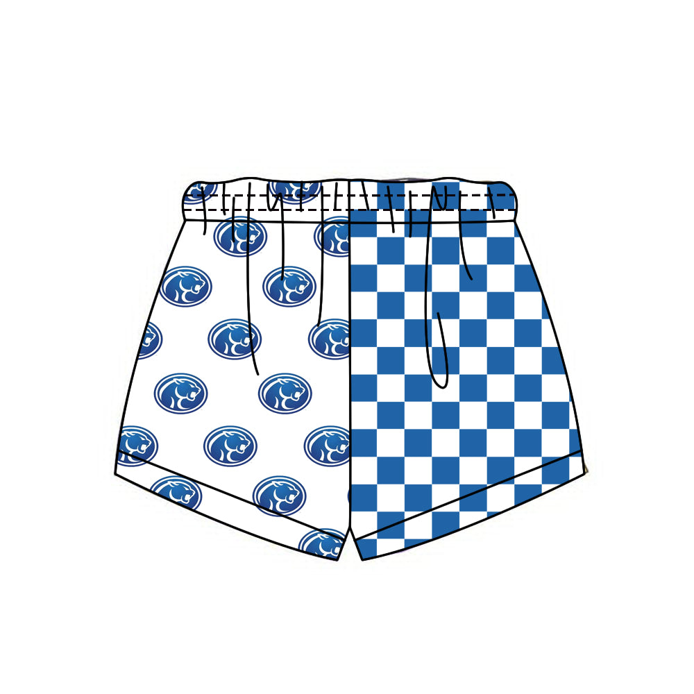 Preorder (moq 5)Baby Boys Girls Team Checked Shorts Bottom