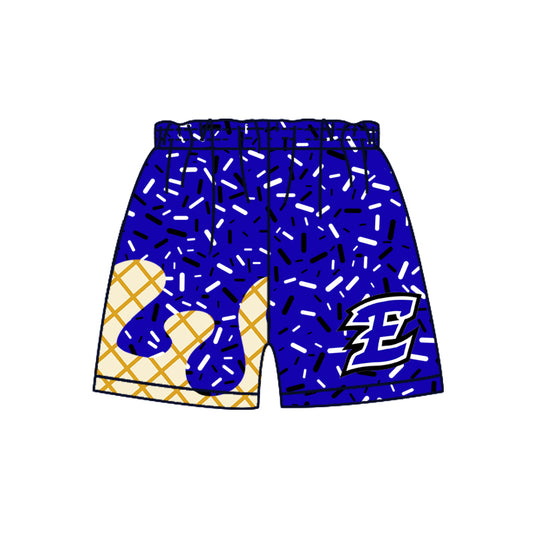 Preorder(moq 5) Baby Boys Blue E Sprinkles Team Sports Shorts
