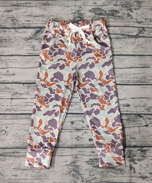 Baby Boys Green Camo Pockets Bottoms Pants