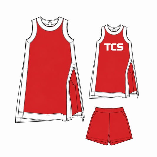 Preorder moq 5 Baby Girls Sleeveless TCS Yoga Active Split Short Clothes Set