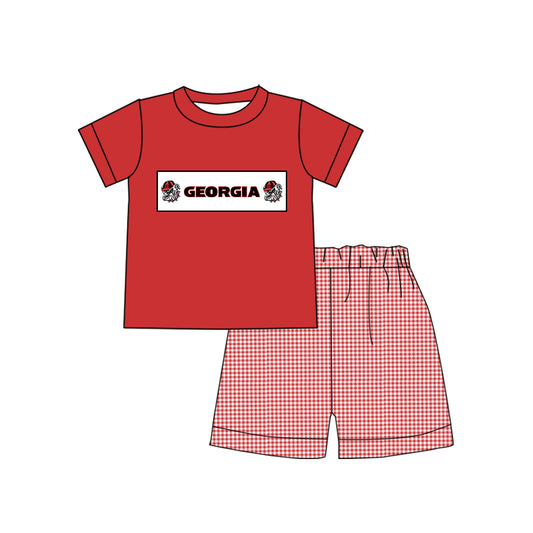 Baby Boys Geogia Team Tops Shorts Clothes Sets preorder (moq 5)