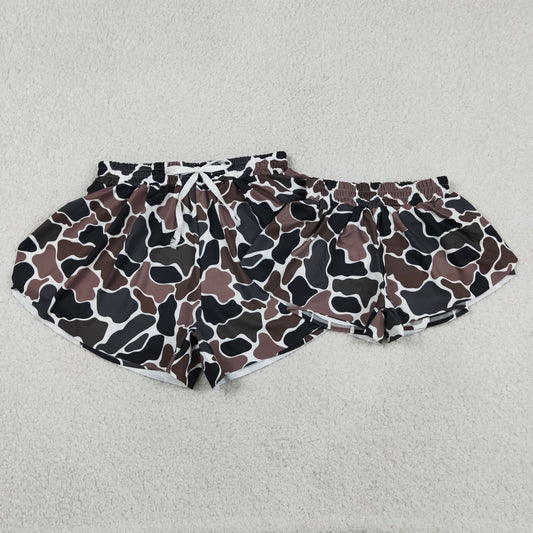 Mama and Me Southern Camo Yoga Active Ruffle Shorts Bottoms
