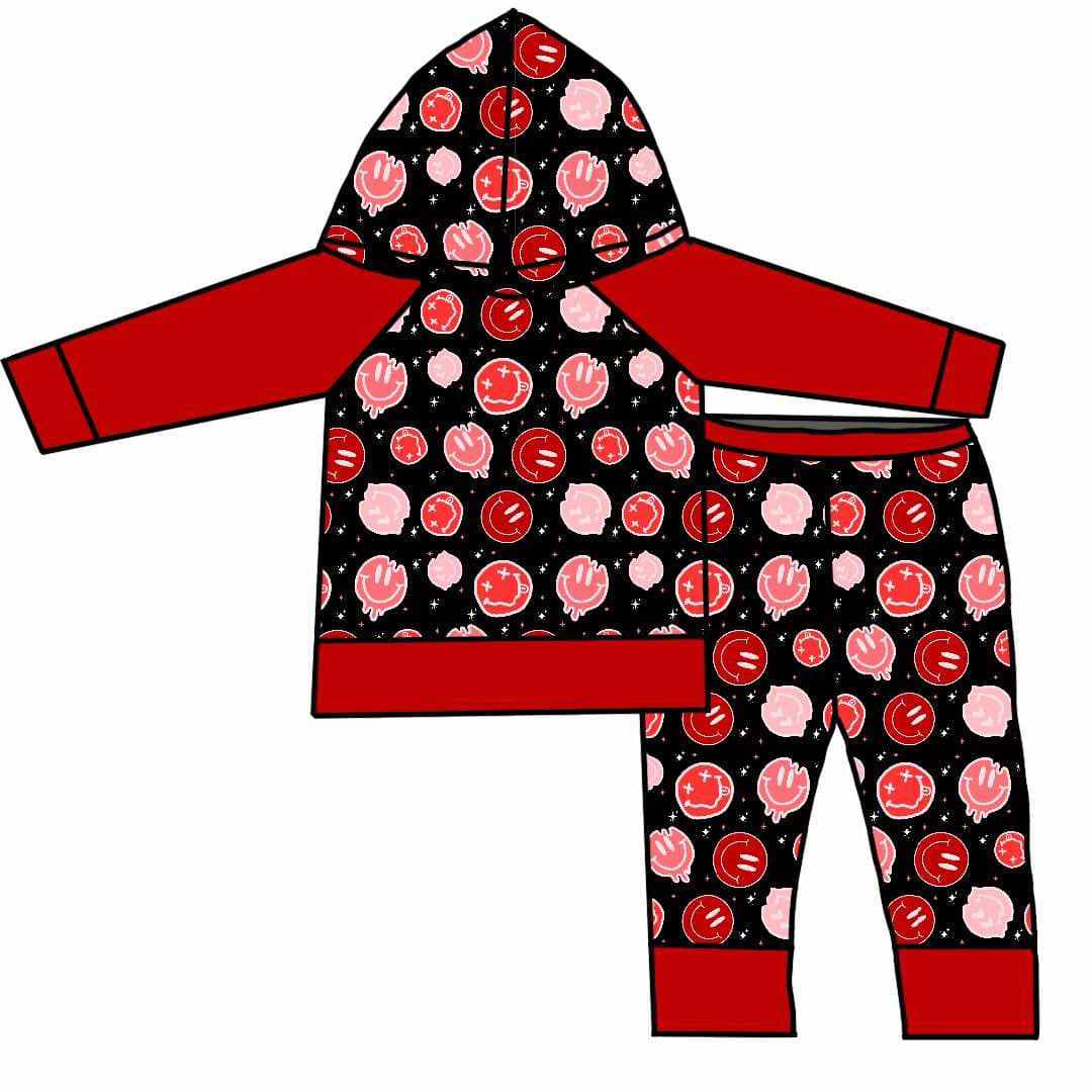 Baby Boys Smile Hooded Top Pants Clothes Sets split order preorder Dec 1st