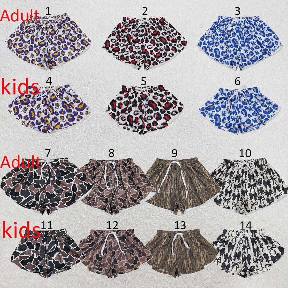 Mama and Me Southern Camo Yoga Active Ruffle Shorts Bottoms
