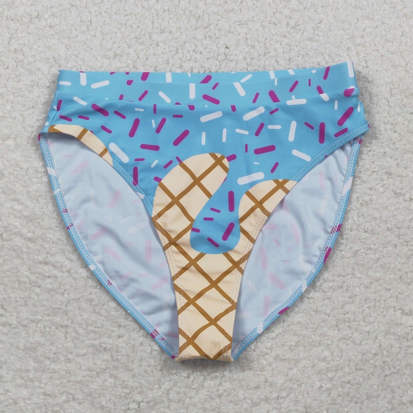 Adult Women Blue Drip Sprinkles Team Swimming Bummiers Bottom