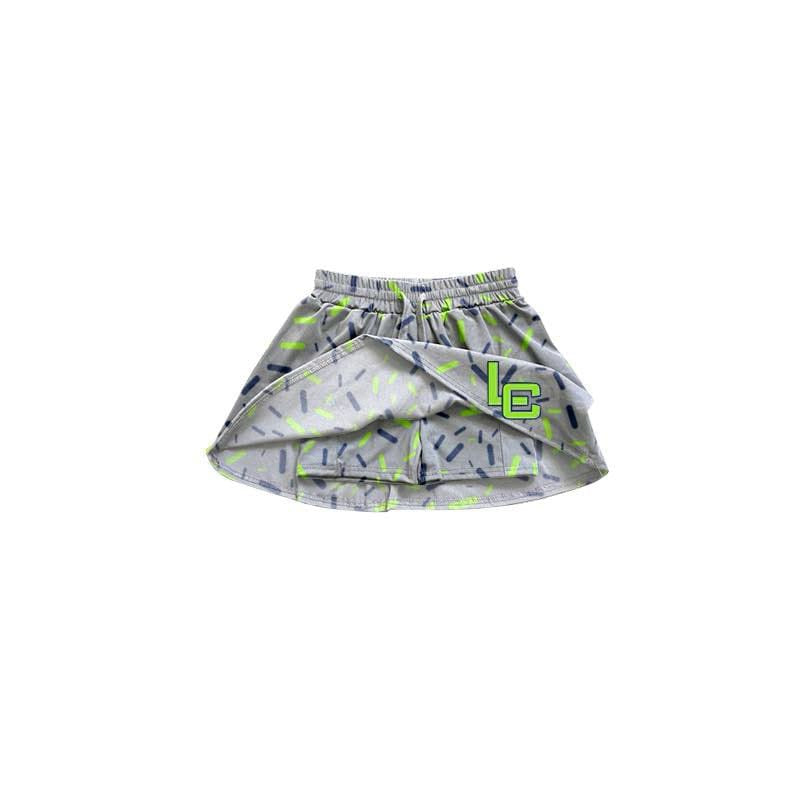 Preorder(moq 5) Baby Girls Grey LC Sprinkles Team Skort Shorts Bottoms