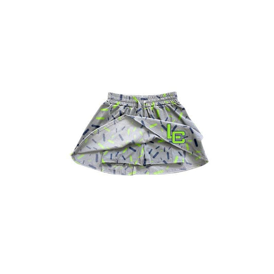 Preorder(moq 5) Baby Girls Grey LC Sprinkles Team Skort Shorts Bottoms