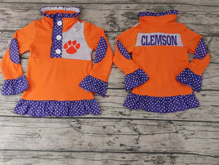 Baby Girls Cle Team Orange Pullover Jackets Tops preorder(moq 5)