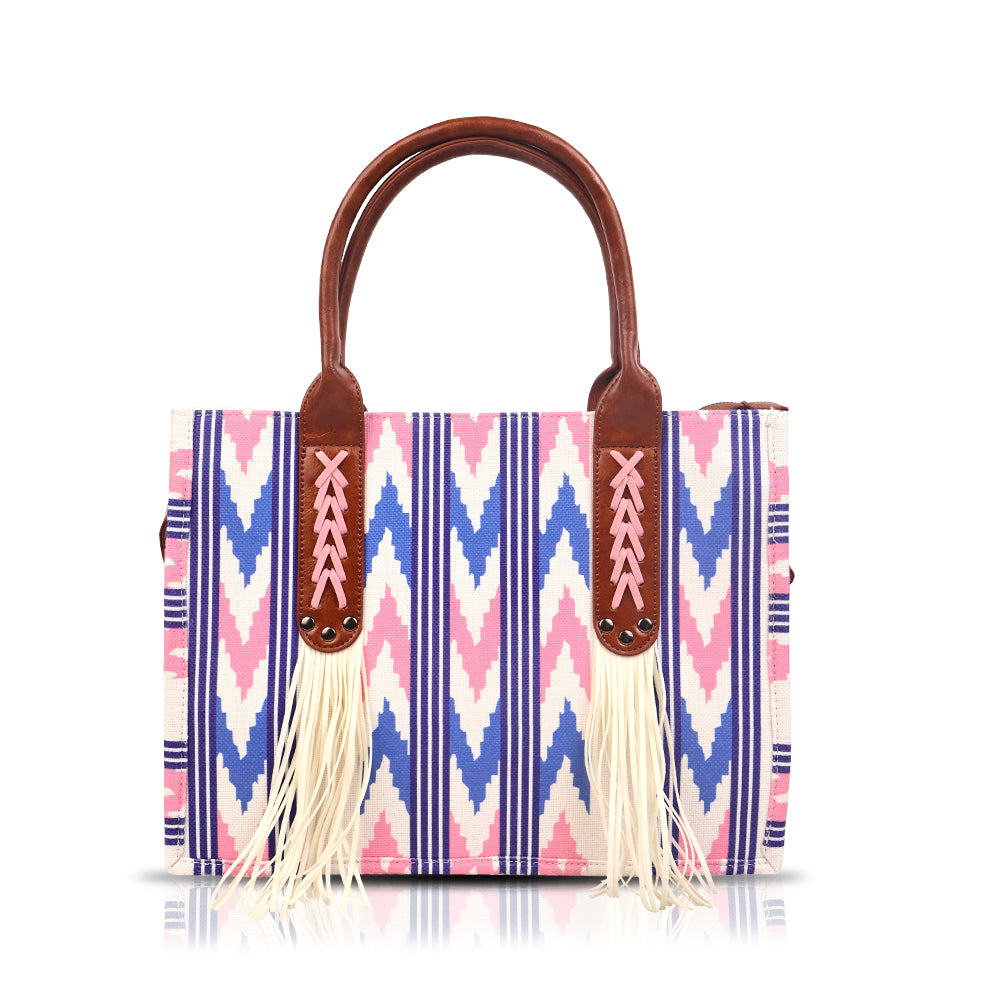 USA Shop Adult Women Colorful Stripe Tassel Handbags Bags